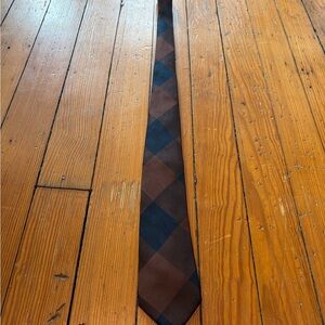 1901 Brown and Black Plaid Men's Tie